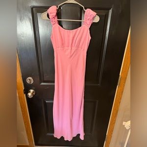 Abercrombie & Fitch - Pink Slip Midi Dress